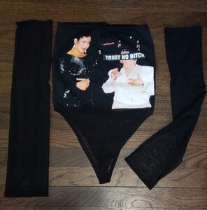 Women's Selena Quintanilla Mesh Sleeves bodysuit Size Small